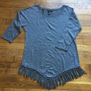 INC Fringed Sweater, Very Cute